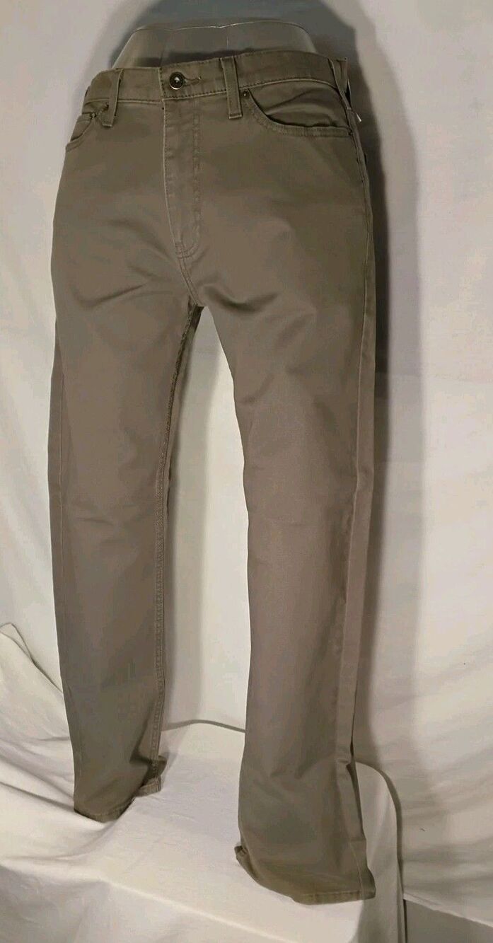 Mens Levis Dockets Jeans  34-32 Straight Fit Light Brown New Tags